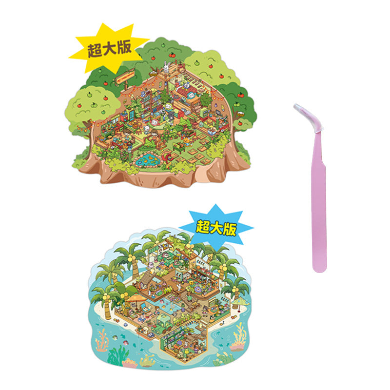 Wholesale 3D Mini Scene Corner Series Cute Landscaping Stickers